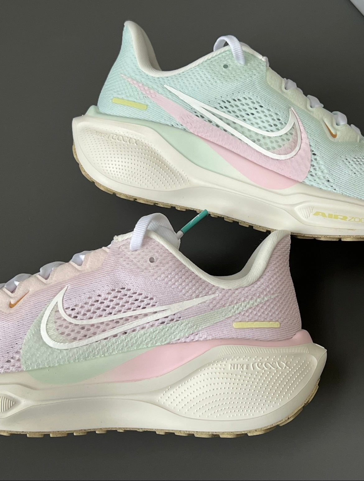 Nike Pegasus 41 Running Shoes in Pastel Pink and Mint