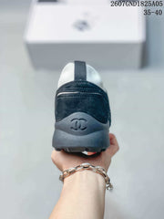 Chanel Black and White Low-Top Sneakers 2607GND1825A05