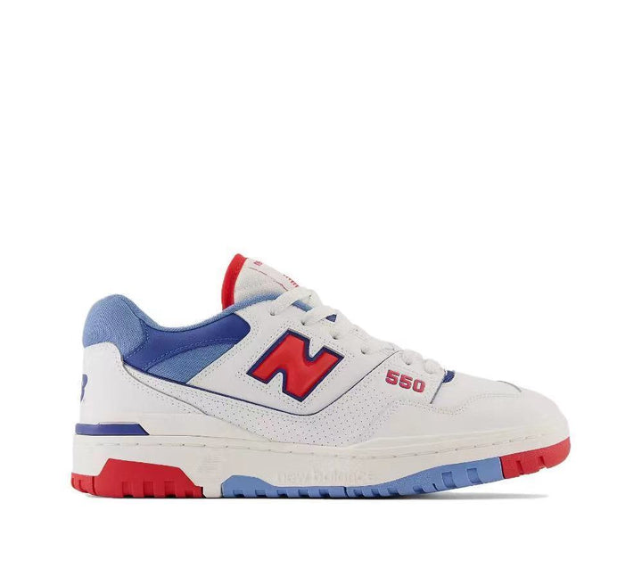 New Balance 550 White, Blue and Red Sneakers BB550NCH