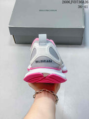 Balenciaga Circuit Women's Sneakers, Gray White & Pink 06JVD736A26