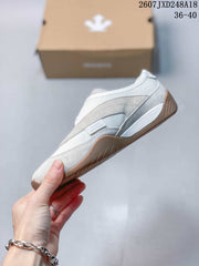 DESCENTE Edge Court Retro Low-Top Sneakers White Gray SP323LSN82