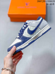 Jordan Air Jordan 1 Low Sneakers White and Navy