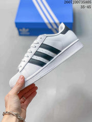 Adidas Superstar White Black Shell-Toe Sneakers