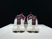On x LOEWE Cloudventure 3.0 Sneakers, White and Wine Red