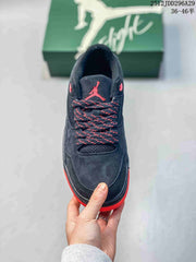 Jordan Flight Court AJ4 Retro Sneakers Black Red 2512JDD296A29