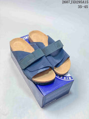 Birkenstock Boston Suede Sandals Navy 2607JXD295A15