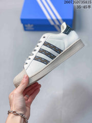 adidas Superstar Shell-Toe Sneakers White and Black