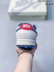 Nike SB Dunk Low White and Blue Sneakers 2607ND1601A11
