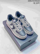 Nike Air Force 1 '07 Grey White Low-Top Sneakers