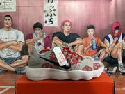 Nike Basketball Sneakers Gray Red Dragon Graphic