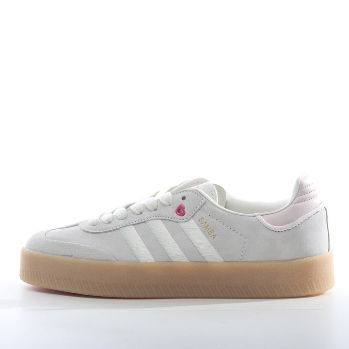 adidas Samba Vegan Platform Sneakers White and Gum