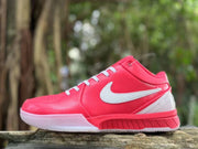 Nike Kobe 4 Basketball Shoes in Pink and White