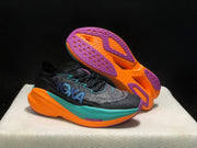 HOKA Mach X 2 Running Shoes, Black and Turquoise