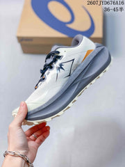 ASICS Trabuco Max 5 Trail Running Shoes White Gray
