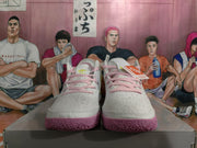 Nike Basketball Sneakers White Purple Yellow