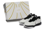 Nike 870-17 White and Black Basketball Sneakers