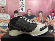 Basketball Sneakers in Black, Yellow, and Cream
