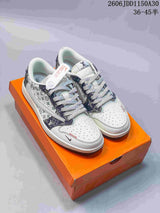 Jordan Air Jordan 1 Low OG SP Sneakers, White and Denim Print