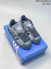 Adidas Superstar Sneakers Grey Black 2607JGD766A16