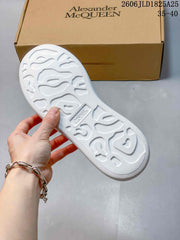 Alexander McQueen Oversized Platform Sneakers, White and Pink