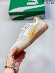 PUMA Palermo Leather Sneakers White Yellow Gum 2507JJD320A13