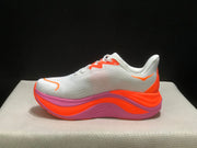 HOKA Skyward X Running Shoes – White, Orange & Pink