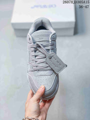 Off-White Low-Top Lace-Up Sneakers Gray Style 2607HJD305A15