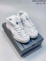 Nike Air Foamposite One White High-Top Basketball Sneakers