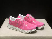 On Cloud 6 Sneakers in Pink and White