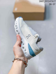 On Cloudstratus 3 Women's Running Shoes White Gray Blue JDY247A17