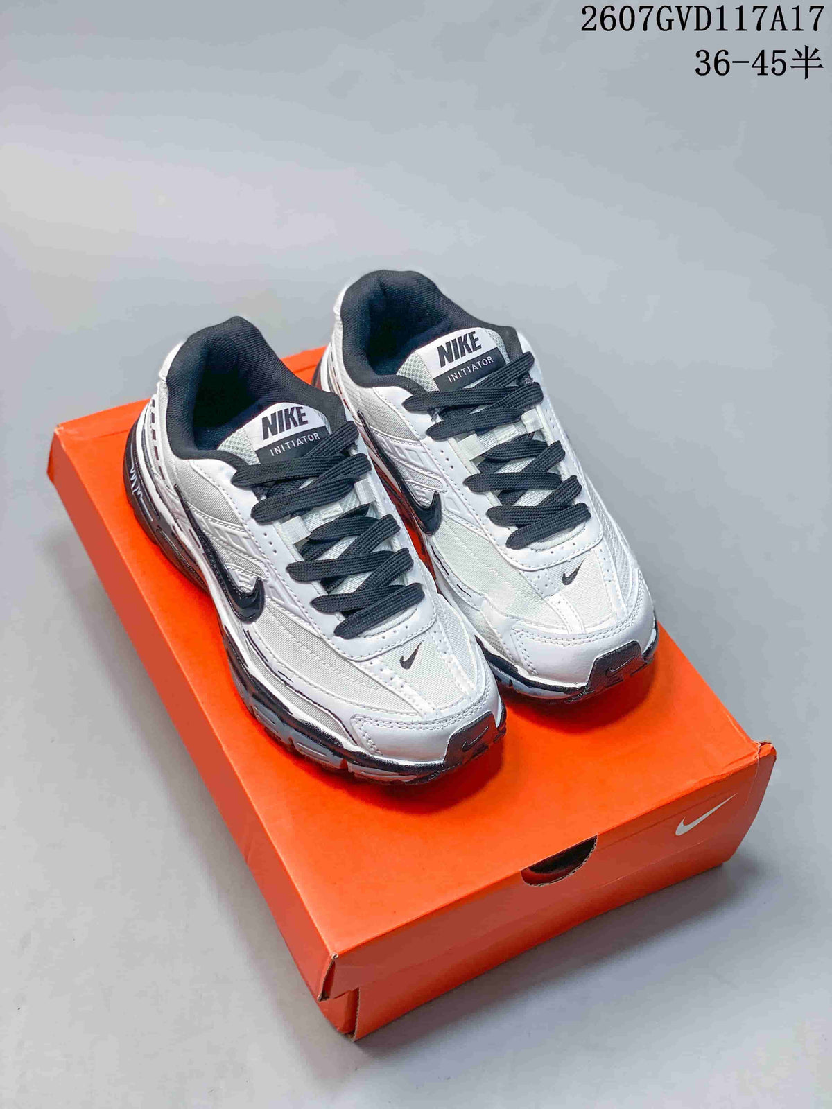 Nike Initiator Retro Running Sneakers White Black FQ6873