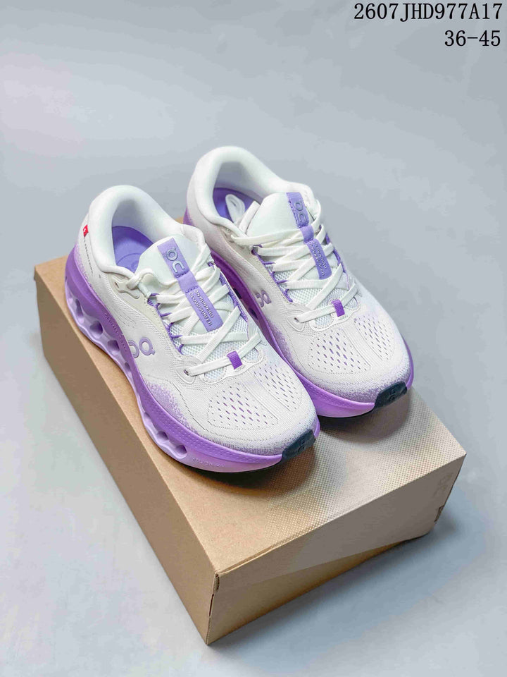 On Cloudtilt Sneakers White with Purple or Orange Accents