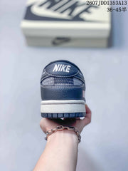 Nike SB Dunk Low Navy Plaid Sneakers DD1353A13
