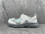 SD2202LG Women's Mary Jane Sneakers in White and Gray