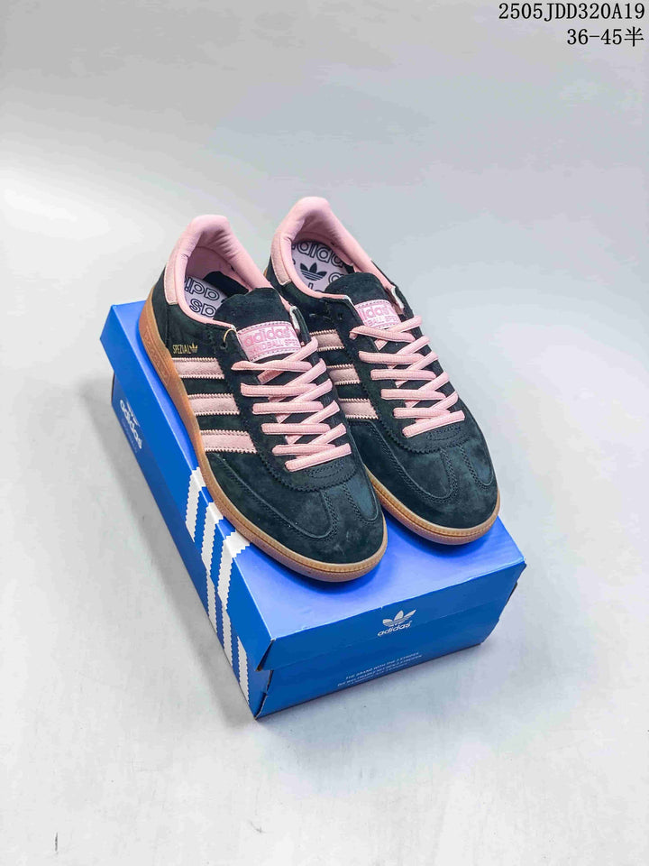 adidas Gazelle Indoor Sneakers Black Pink Gum Sole 2505JDD320A19