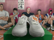 Nike White Basketball Sneakers with Black Swoosh