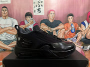Jordan Black Warrior Basketball Sneakers, Black