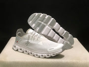 On Cloud 6 Coast Sneakers, White and Gray