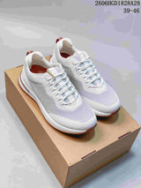 Loro Piana Week End Walk Sneakers, White and Dusty Rose