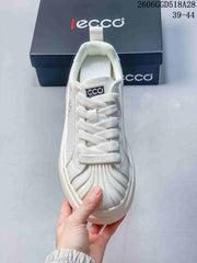 ECCO White Lace-Up Platform Sneakers 2606GGD518A28
