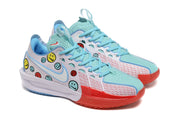 Nike GT Cut 3 Basketball Shoes Aqua Red Smiley