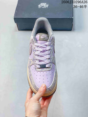 Nike Air Force 1 '07 Low Lavender Pattern Sneakers