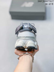 New Balance 9060 Grey White Mule Sneakers
