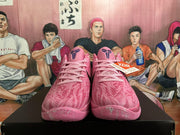Nike Pink Basketball Sneakers with Black Swoosh