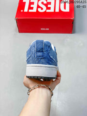 Diesel S-Ukyo V2 Low-Top Sneakers in Blue Denim