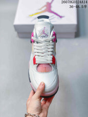 Jordan Air Jordan 4 Retro Comic Sneakers White Black Pink