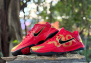 Nike Kobe 5 Basketball Shoes in Red and Gold