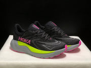 HOKA Arahi 8 Running Shoes, Black and Neon Yellow