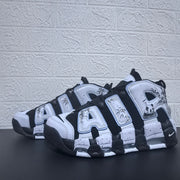 Nike Air More Uptempo Panda Black and White Sneakers