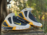 Nike Kobe 2K5 High-Top Basketball Shoes Lakers Blue and Yellow